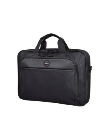 PORT DESIGNS | 105064 | HANOI II CLAMSHELL | Fits up to size 15.6 " | Messenger - Briefcase | Black | Shoulder strap