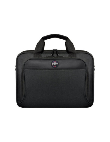 PORT DESIGNS | 105064 | HANOI II CLAMSHELL | Fits up to size 15.6 " | Messenger - Briefcase | Black | Shoulder strap