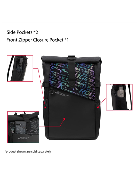 Asus BP4701 ROG BACKPACK/15_17 | Asus BP4701 | Notebook carrying backpack | Fits up to size 17 " | Backpack | Black