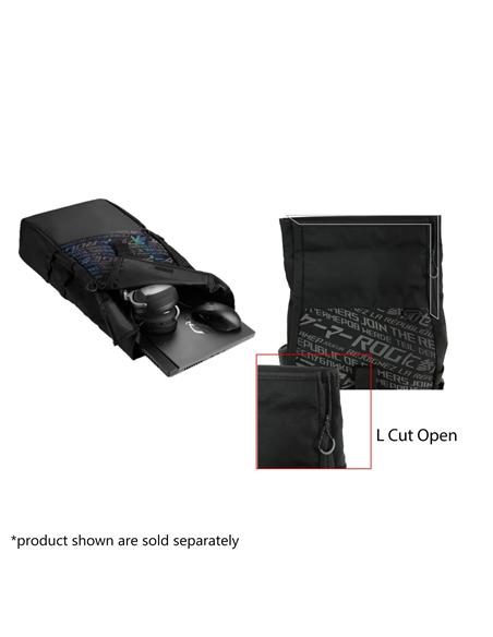 Asus BP4701 ROG BACKPACK/15_17 | Asus BP4701 | Notebook carrying backpack | Fits up to size 17 " | Backpack | Black