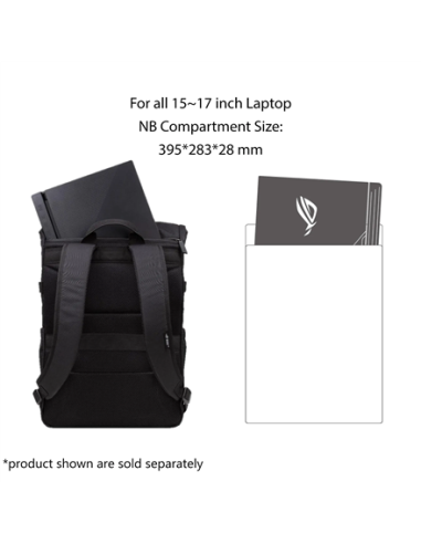 Asus BP4701 ROG BACKPACK/15_17 | Asus BP4701 | Notebook carrying backpack | Fits up to size 17 " | Backpack | Black