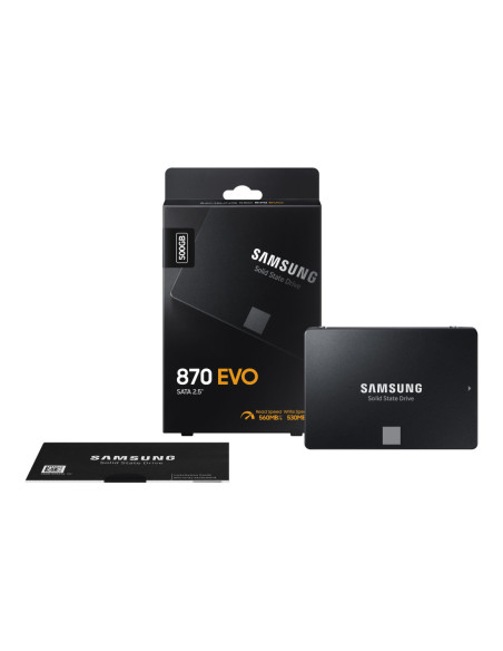 Samsung | SSD | 870 EVO | 500 GB | SSD form factor 2.5" | Solid-state drive interface SATA III | Read speed 560 MB/s | Write sp