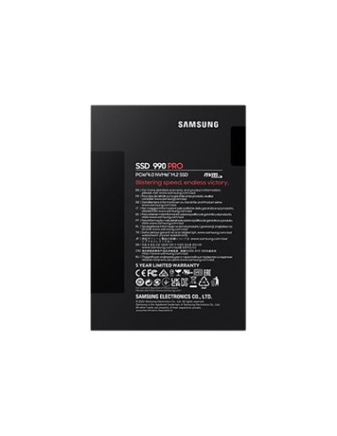 Samsung | 990 PRO | 1000 GB | SSD form factor M.2 2280 | Solid-state drive interface PCIe Gen4x4 | Read speed 7450 MB/s | Write