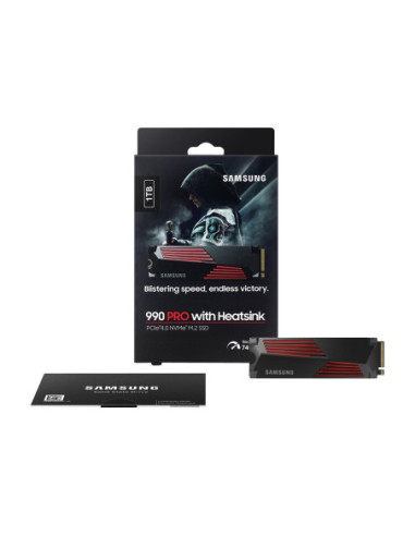 Samsung | 990 PRO with Heatsink | 1000 GB | SSD form factor M.2 2280 | Solid-state drive interface M.2 NVMe | Read speed 7450 M