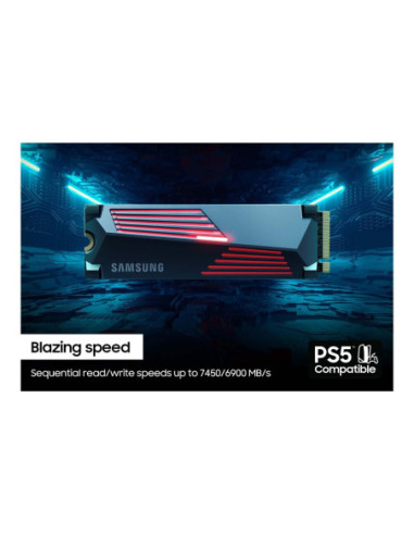Samsung | 990 PRO with Heatsink | 1000 GB | SSD form factor M.2 2280 | Solid-state drive interface M.2 NVMe | Read speed 7450 M
