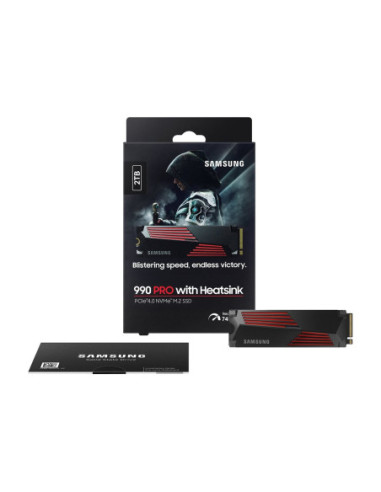 Samsung | 990 PRO with Heatsink | 2000 GB | SSD form factor M.2 2280 | Solid-state drive interface M.2 NVMe | Read speed 7450 M