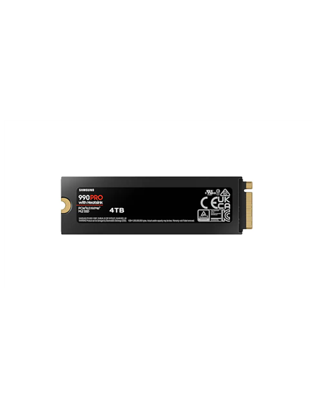 Samsung | 990 PRO with Heatsink | 4000 GB | SSD form factor M.2 2280 | Solid-state drive interface M.2 NVME | Read speed 7450 M