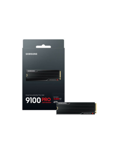Samsung 9100 PRO | 4000 GB | SSD form factor M.2 2280 | Solid-state drive interface PCIe 5.0x4 | Read speed 14800 MB/s | Write 