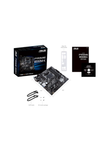 Asus | PRIME B550M-K | Processor family AMD | Processor socket AM4 | DDR4 | Memory slots 4 | Chipset AMD B | Micro ATX