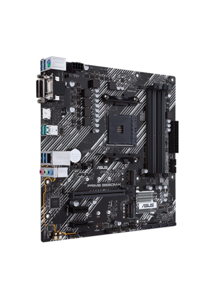 Asus | PRIME B550M-K | Processor family AMD | Processor socket AM4 | DDR4 | Memory slots 4 | Chipset AMD B | Micro ATX