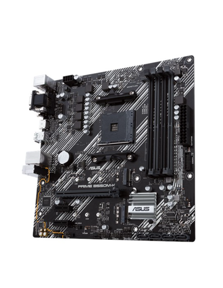 Asus | PRIME B550M-K | Processor family AMD | Processor socket AM4 | DDR4 | Memory slots 4 | Chipset AMD B | Micro ATX
