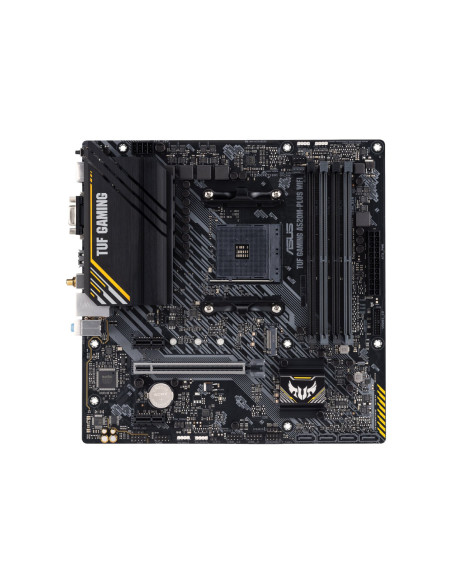 Asus | TUF GAMING A520M-PLUS | Processor family AMD | Processor socket AM4 | DDR4 | Memory slots 4 | Supported hard disk drive 