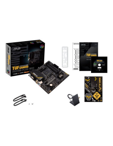 Asus | TUF GAMING A520M-PLUS | Processor family AMD | Processor socket AM4 | DDR4 | Memory slots 4 | Supported hard disk drive 