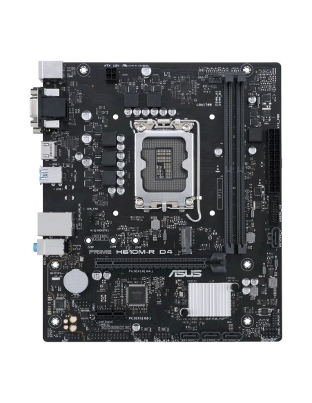Asus | PRIME H610M-R D4-SI | Processor family Intel | Processor socket LGA1700 | DDR4 DIMM | Memory slots 2 | Supported hard di