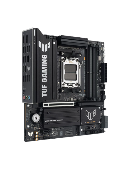 Asus TUF GAMING B850M-PLUS II | Processor family AMD | Processor socket AM5 | DDR5 | Supported hard disk drive interfaces SATA,