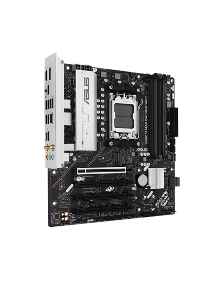 Asus B850M MAX GAMING WIFI | Processor family AMD | Processor socket AM5 | DDR5 | Supported hard disk drive interfaces SATA, M.