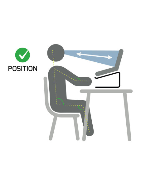 PORT DESIGNS | 901103 | Ergonomic Notebook stand | Notebook Stand | Black | 10-15.6 "