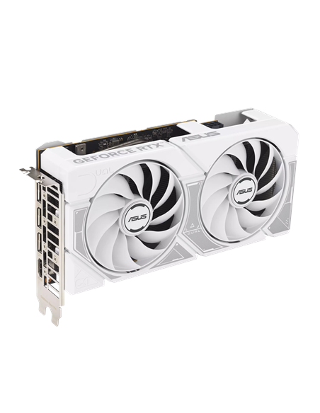 Asus Dual GeForce RTX 5060 White OC Edition 8GB GDDR7 | NVIDIA | 8 GB | GeForce RTX 5060 | GDDR7 | HDMI ports quantity 1 | PCI 
