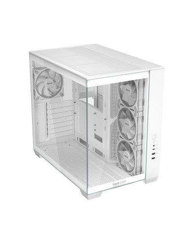 Case, ASUS, ATX/micro ATX/Mini-ITX, White, PC, A32 Plus TG ARGB White, 90DC00S3-B19000
