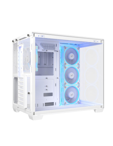 Case, ASUS, ATX/micro ATX/Mini-ITX, White, PC, A32 Plus TG ARGB White, 90DC00S3-B19000