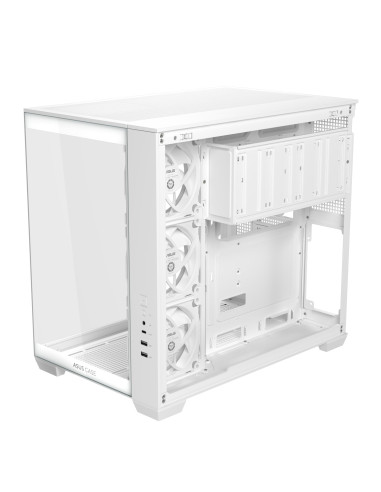 Case, ASUS, ATX/micro ATX/Mini-ITX, White, PC, A32 Plus TG ARGB White, 90DC00S3-B19000