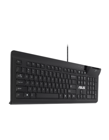 ASUS KU100 laidinė USB klaviatūra | Juoda | 90XB05E0-BKB010
