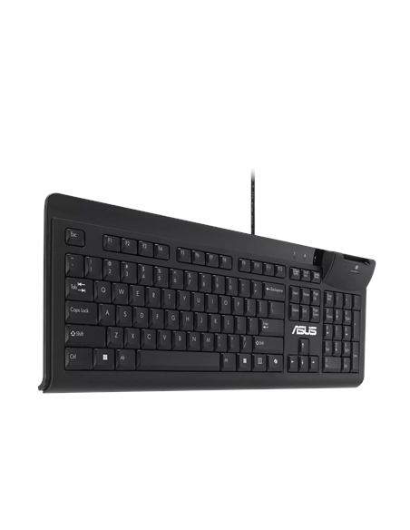 ASUS KU100 laidinė USB klaviatūra | Juoda | 90XB05E0-BKB010