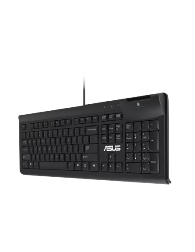 ASUS KU100 laidinė USB klaviatūra | Juoda | 90XB05E0-BKB010