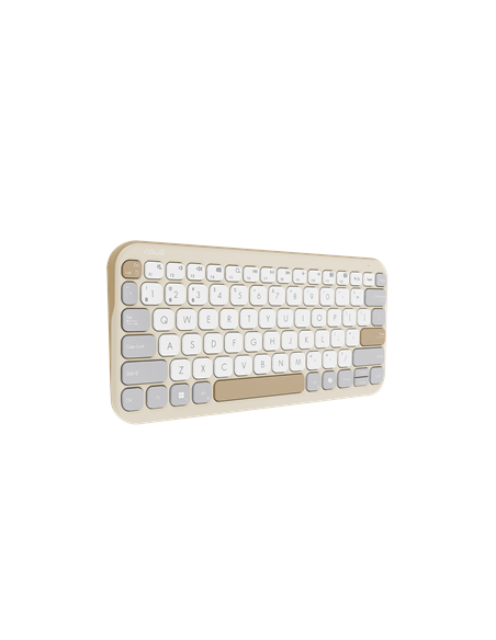 Asus Marshmallow KW100 | Keyboard | Wireless | US International | Oat Milk