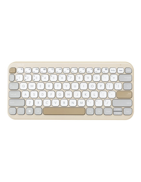 Asus Marshmallow KW100 | Keyboard | Wireless | US International | Oat Milk | Bluetooth