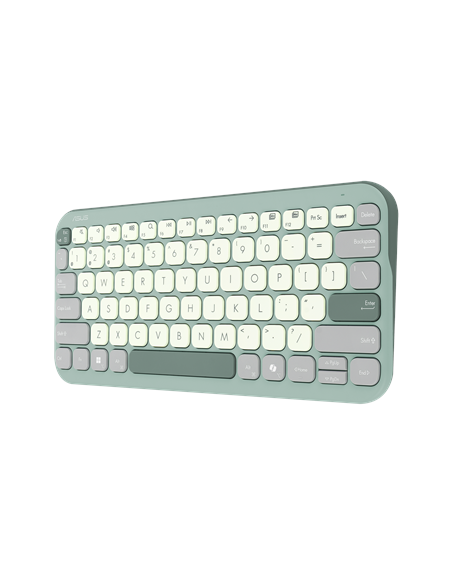 Asus Marshmallow KW100 | Keyboard | Wireless | US International | Green Tea Latte