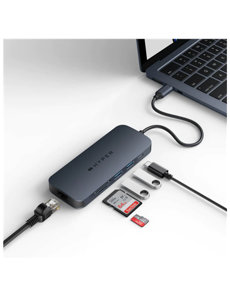 Hyper | HyperDrive Next 8 Port USB-C Hub, 140W | Ethernet LAN (RJ-45) ports 1 | HDMI ports quantity 1