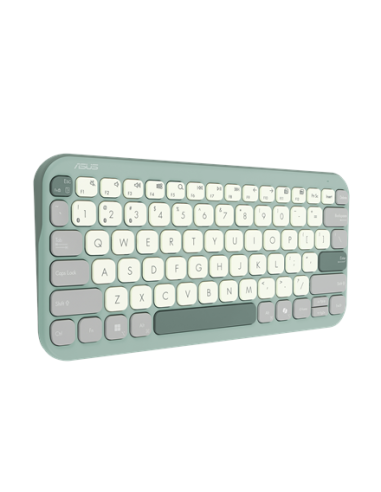 Asus Marshmallow KW100 | Keyboard | Wireless | US International | Green Tea Latte