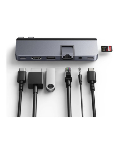 Hyper | HyperDrive DUO PRO 7-in-2 USB-C Hub for MacBook Air/Pro 2016-2020 | Ethernet LAN (RJ-45) ports 1 | HDMI ports quantity 
