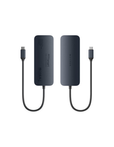 Hyper | HyperDrive EcoSmart Gen.2 Universal USB-C 10-in-1 Hub with 140 W PD3.1 Power Pass-thru | Ethernet LAN (RJ-45) ports 1 |