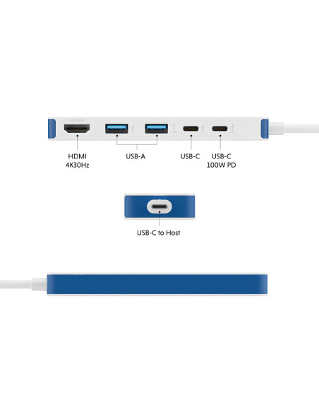 Hyper HyperDrive Flex 5 Port USB-C Hub | HD4101BUGL | HDMI ports quantity 1