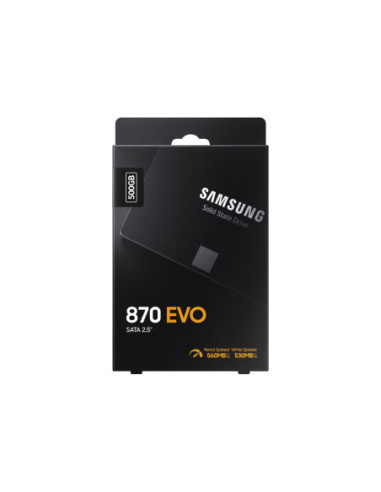Samsung | SSD | 870 EVO | 500 GB | SSD form factor 2.5" | Solid-state drive interface SATA III | Read speed 560 MB/s | Write sp