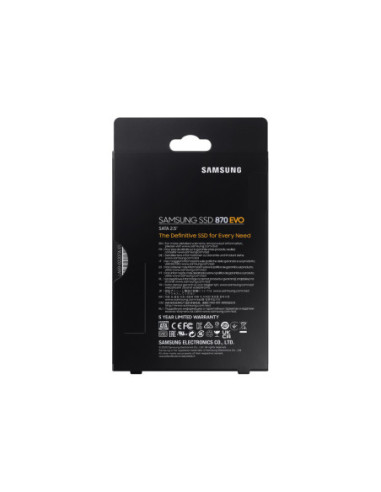 Samsung | SSD | 870 EVO | 500 GB | SSD form factor 2.5" | Solid-state drive interface SATA III | Read speed 560 MB/s | Write sp
