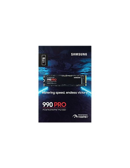 Samsung | 990 PRO | 1000 GB | SSD form factor M.2 2280 | Solid-state drive interface PCIe Gen4x4 | Read speed 7450 MB/s | Write