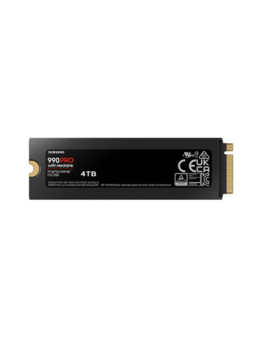 Samsung | 990 PRO with Heatsink | 4000 GB | SSD form factor M.2 2280 | Solid-state drive interface M.2 NVME | Read speed 7450 M
