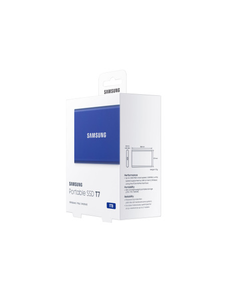 Portable SSD | T7 | 1000 GB | N/A " | USB 3.2 | Blue