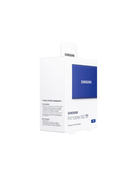 Portable SSD | T7 | 1000 GB | N/A " | USB 3.2 | Blue