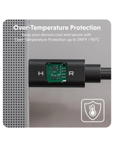 Hyper | HyperDrive Next USB4 Type-C Performance Cable, 1.2 m | HD6500BKGL