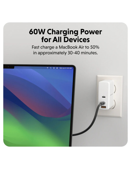 Hyper | HyperJuice USB-C Silicone Charging Cable | HJ4011BKGL