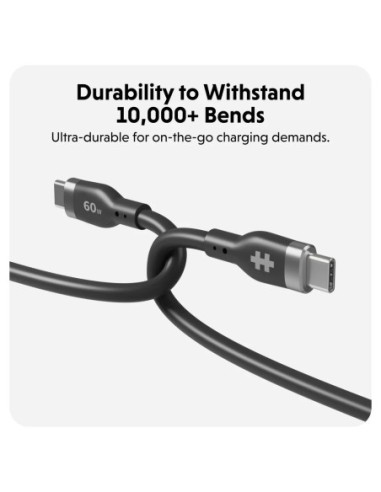 Hyper | HyperJuice USB-C Silicone Charging Cable | HJ4011BKGL