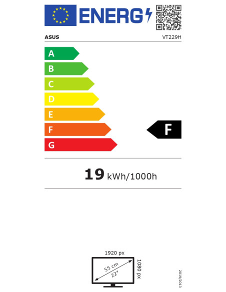 Asus | VT229H | 21.5 " | IPS | 16:9 | 60 Hz | 5 ms | 1920 x 1080 pixels | 250 cd/m | HDMI ports quantity 1