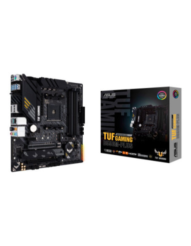 Asus | TUF Gaming B550M-Plus | Processor family AMD | Processor socket AM4 | DDR4 | Memory slots 4 | Chipset AMD B | Micro ATX