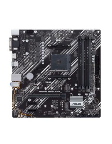 Asus | PRIME B550M-K | Processor family AMD | Processor socket AM4 | DDR4 | Memory slots 4 | Chipset AMD B | Micro ATX
