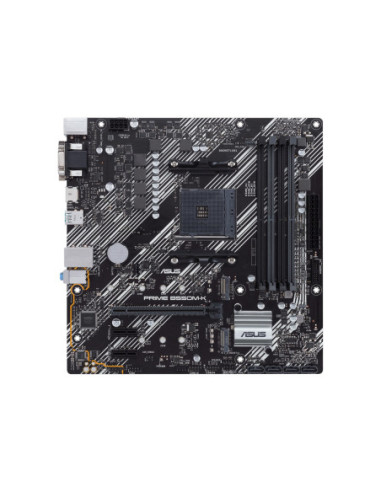 Asus | PRIME B550M-K | Processor family AMD | Processor socket AM4 | DDR4 | Memory slots 4 | Chipset AMD B | Micro ATX