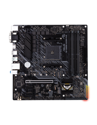 Asus | TUF GAMING A520M-PLUS | Processor family AMD | Processor socket AM4 | DDR4 | Memory slots 4 | Supported hard disk drive 